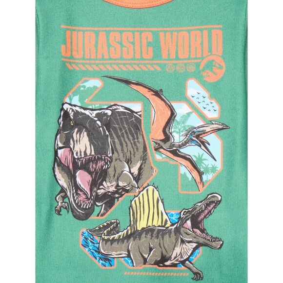 Boys Jurassic World Long Sleeve Tee and Pants Pajama Set, 2-Piece size 6 - Picture 2 of 3